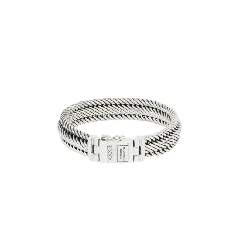 Buddha to Buddha Herrenarmband Edwin Small Silber