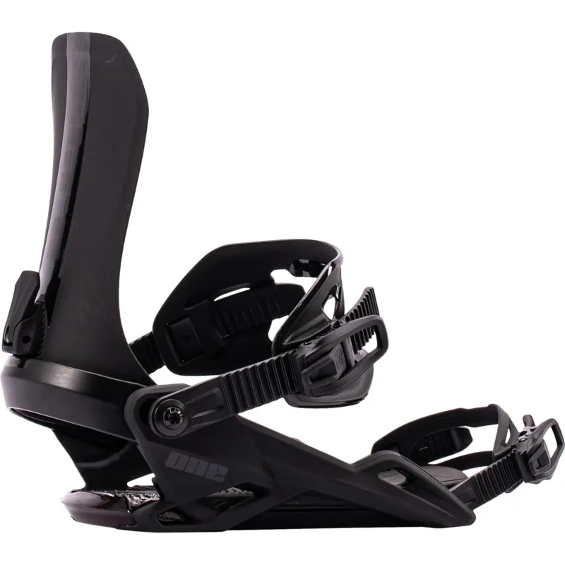 Nitro One Men Snowboard Bindings 2027 – Ultra Black – Produktansicht
