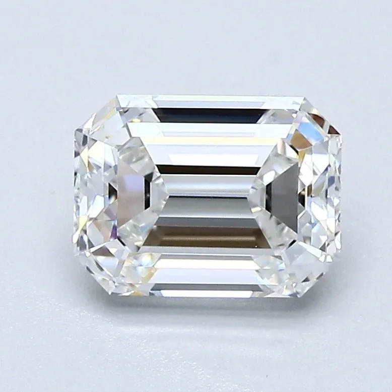 1.5 Carat Emerald - Natural Diamond - 1.51 - F - VVS2 - G - EX - EX - Diamonds By Rothschild