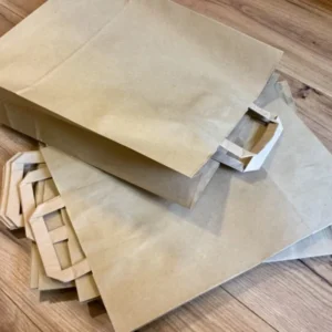 Papiertragetasche Recycling 50St. 32x40x11 groß - Polly Paper - Umweltfreundliche Schreibwaren
