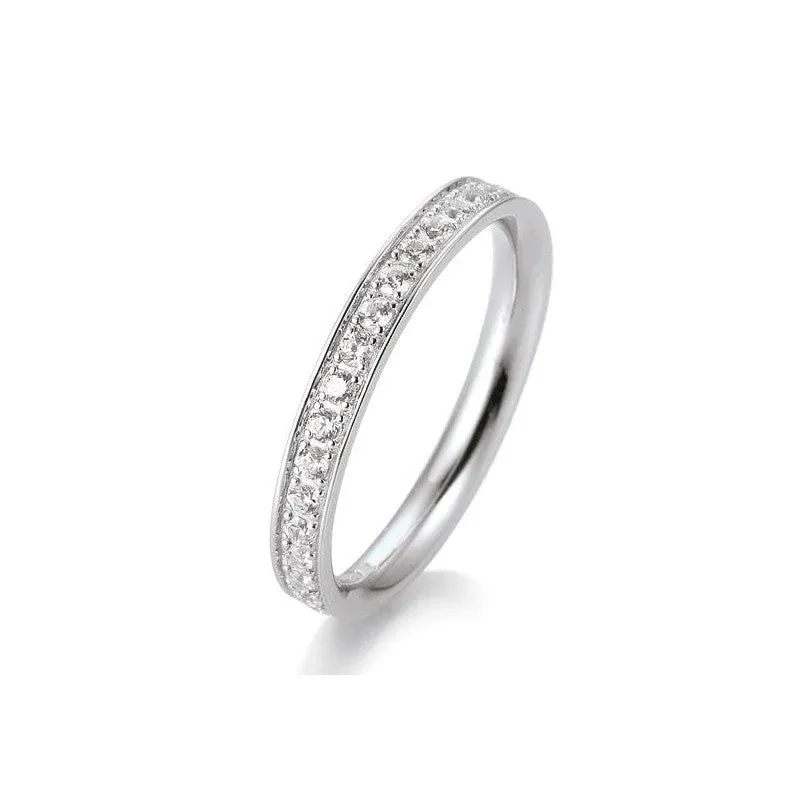 Breuning 18 Karat Gold Memoire Ring mit 20 Diamanten 0.40 ct. - 41/05659