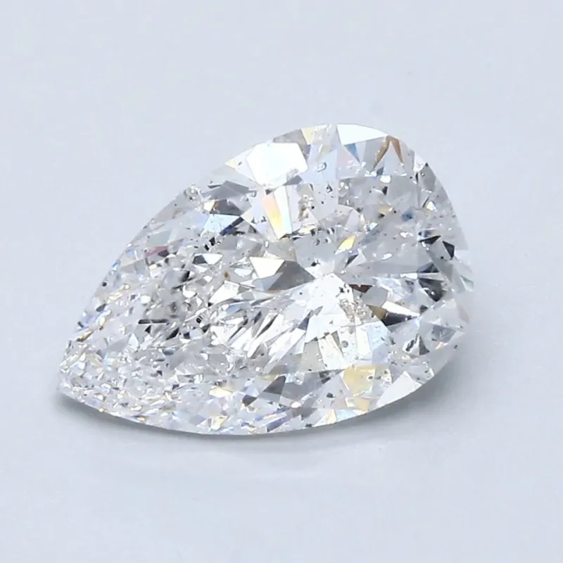 2 Carat Pear - Natural Diamond - 2.08 - D - I1 - VG - G - VG - Diamonds By Rothschild