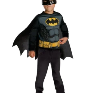 Batman Set für Kids Maske und Oberteil mit Umhang