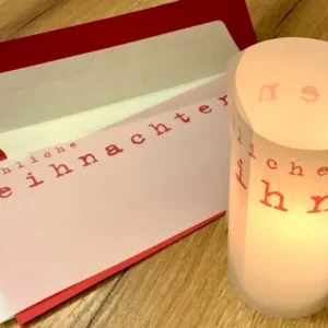 Weihnachtskarte Teelicht-Hülle (Marschall/Kettcards)
