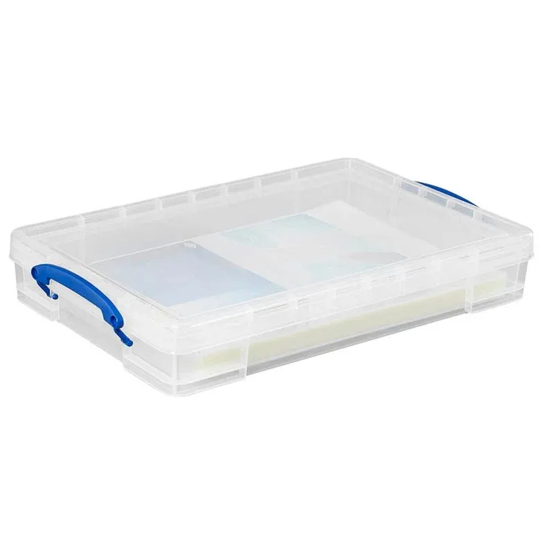 Really Useful Box Aufbewahrungsbox 10,0 l transparent 34,0 x 52,0 x 8,5 cm