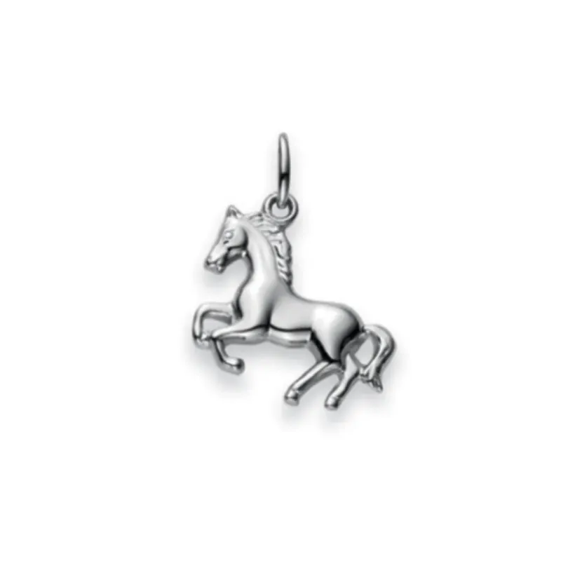 Kinder Pferd Anhänger Silber 925