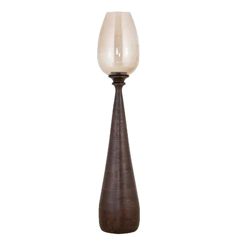 Windlicht – Braunes Metall, Schlankes Design, Elegante Form, L – Midi | PTMD