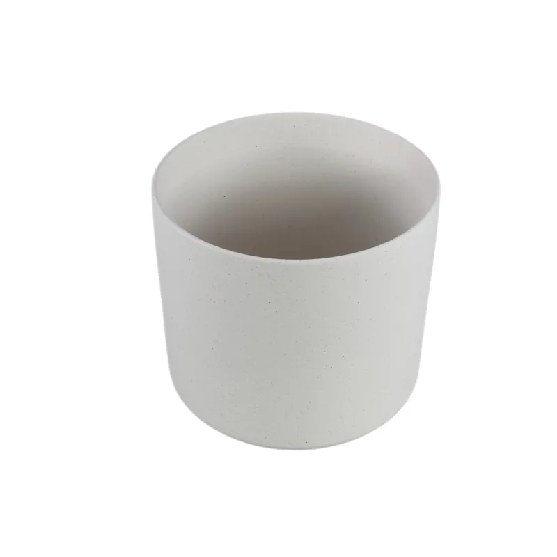 Blumentopf – Weiße Oberfläche, Runde Form, Keramik Material, S – Fatima | PTMD