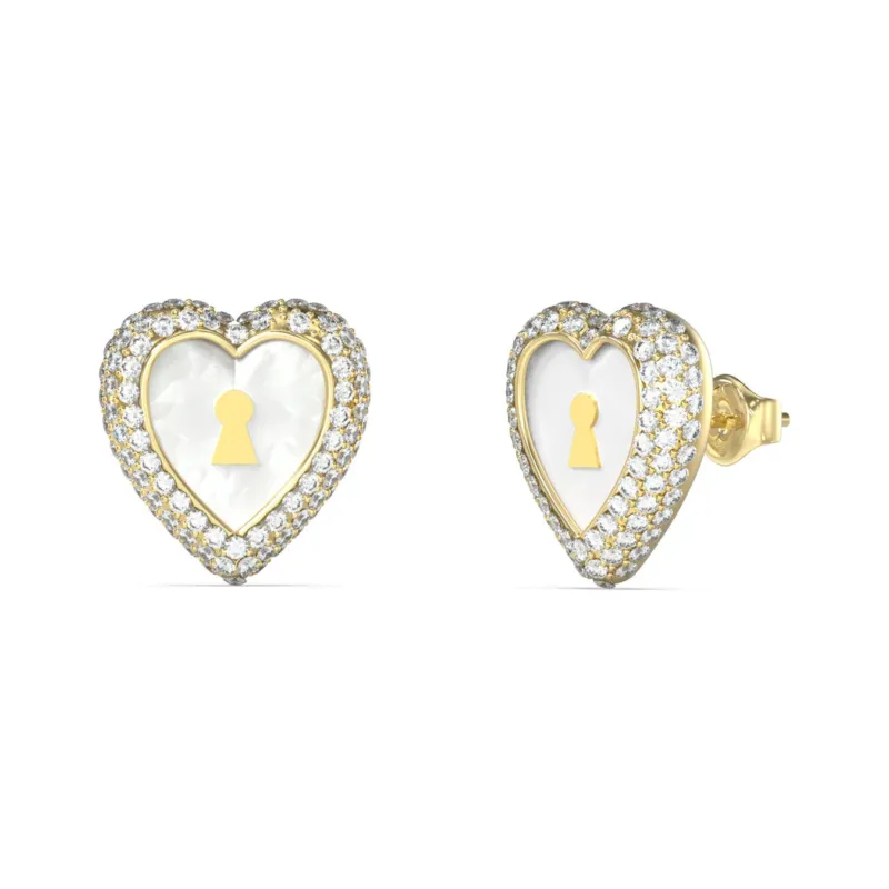 Guess Love Bites Ohrstecker Gold Edelstahl - JUBE06065JWYGT-U