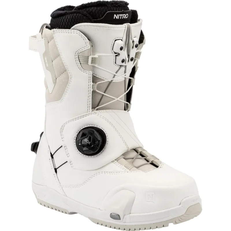 Nitro CAVE TLS STEP ON BOOT´ Damen Snowboard Boots WHITE All-Mountain 2026-Nitrobags-Shop