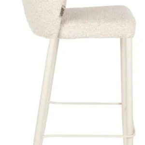 Barhocker Georgia 2er-Set, Soft Beige mit Metallgestell von Dutchbone