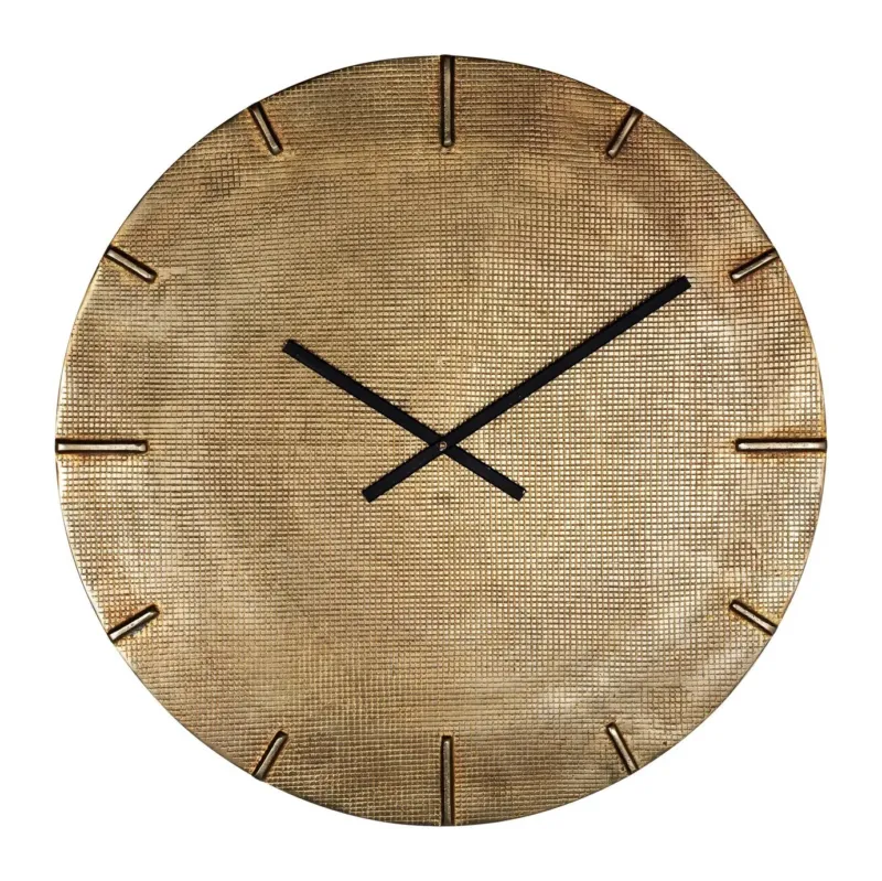 Richmond Wanduhr Zane Gold – Aluminium, Ø74 cm, XXL-Design
