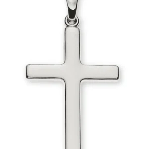 Anhänger Kreuz Weissgold 750