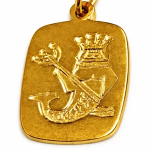 Anhänger Sternzeichen Wassermann Gelbgold 750