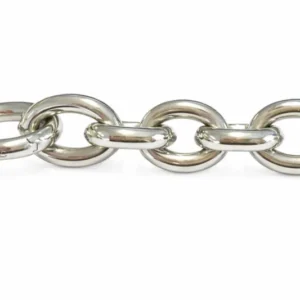 Armband Figaro Anker Oval Weissgold 750 Brillant 20cm
