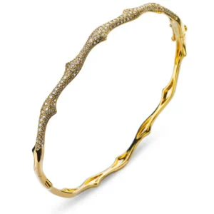 Armreif Gelbgold 750 mit 227 Brillanten