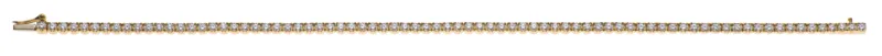Tennisarmband mit 82 Brillanten Gelbgold 750