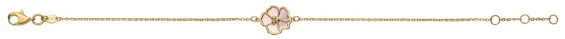 Armband Gelbgold 375 mit Perlmutt Rose Element