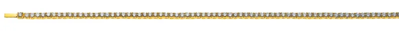 Armband Gelbgold 750 Diamanten 4-Griff Fassung 18cm