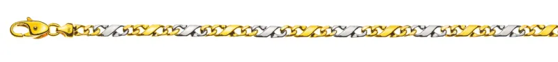 Armband Carrera poliert Bicolor Gold 750 ca. 4,0mm