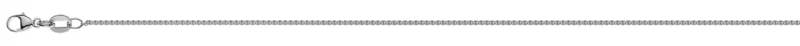 Collier Zopfkette Weissgold 750 ca. 1.0mm