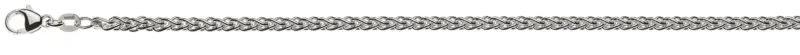 Collier Zopfkette Weissgold 750 ca. 3.3mm