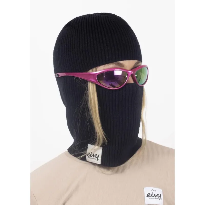 Eivy Foldable Knit Balaclava Beanie - Black Damen Mütze Sturmhaube Schlauchschal-Nitrobags-Shop