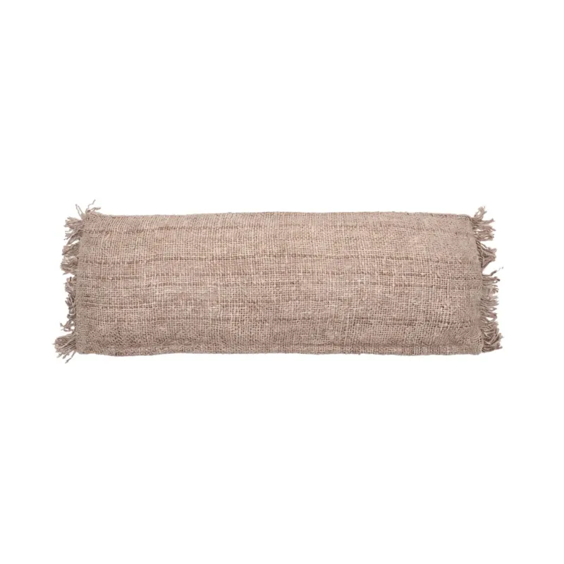 Kissenbezug – Baumwollstoff, Boho Stil, Beige Ton, 35x100 cm - Oh My Gee | Bazar Bizar Antwerp