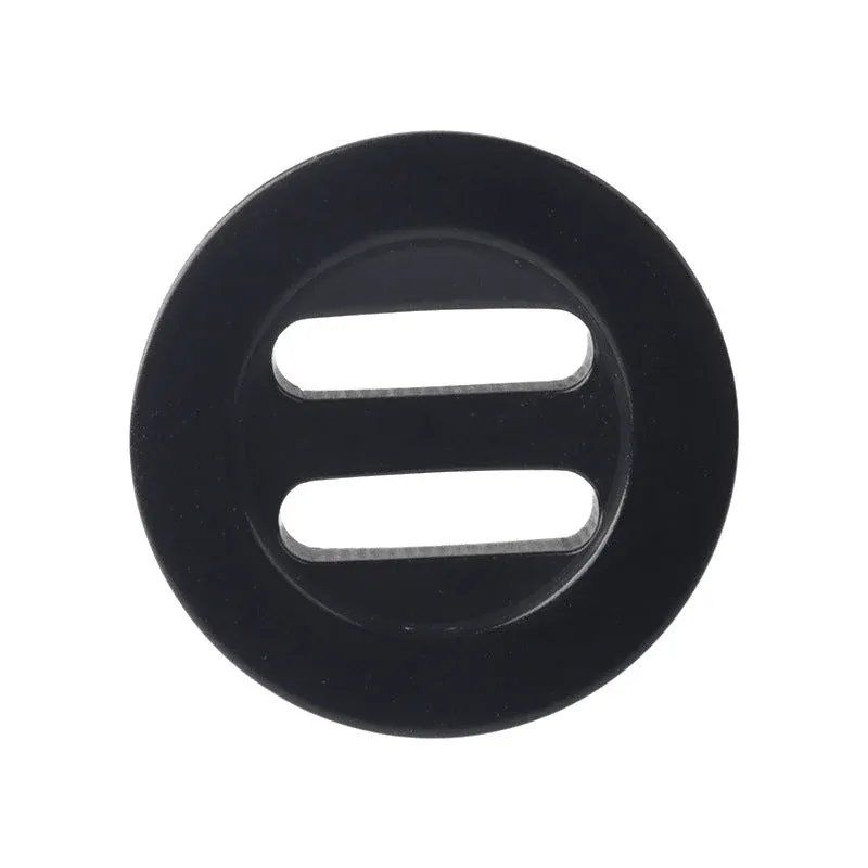 17.5-25mm Round White Black Double Groove Long Hole Natural Corozo Buttons