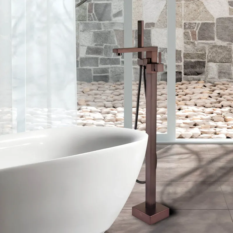 Oil-Rubbed Bronze Freestanding Bathtub Faucet