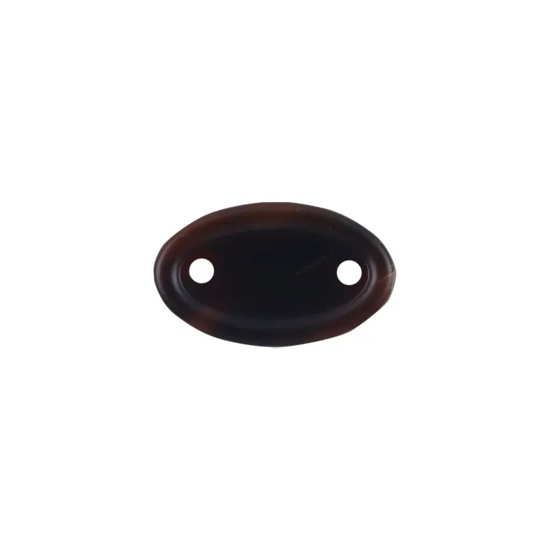 Long Oval Two-Hole Natural Real Ox Horn Buttons for Clothing Labels 10pcs