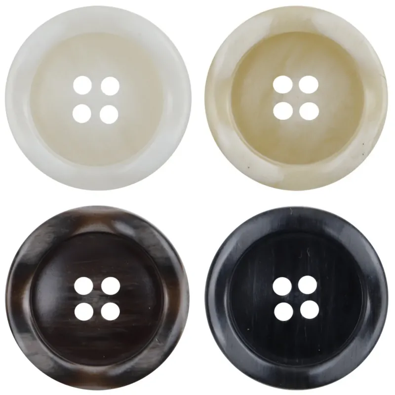 Irregular Lace Wood Grain Resin Buttons for Windbreakers Coats 30pcs