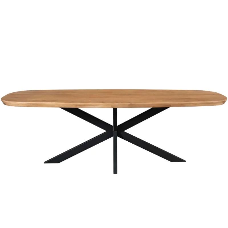 Esszimmertisch – Mangoholz, Naturfarbe, Ovale Form – Madison | Starfurn