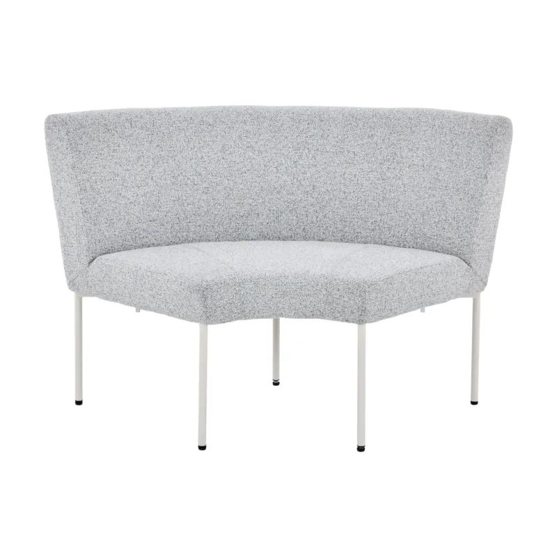 Essbank – Beiger Bezug, Gepolstertes Material, Eckiges Design – Riff | Starfurn
