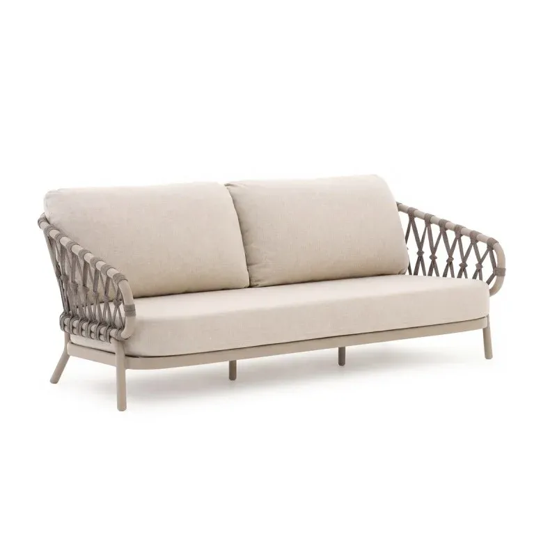 Tierra Outdoor Natal Loungesofa 3-Sitzer Champagner