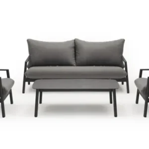 Tierra Outdoor Lounge-Set Monti Charcoal 4-teilig