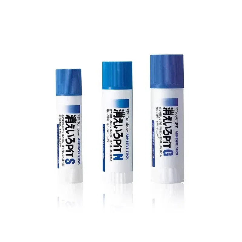 Tombow PiT Glue Stick Set, 10 g + 22 g + 40 g, 3-Pack Blue