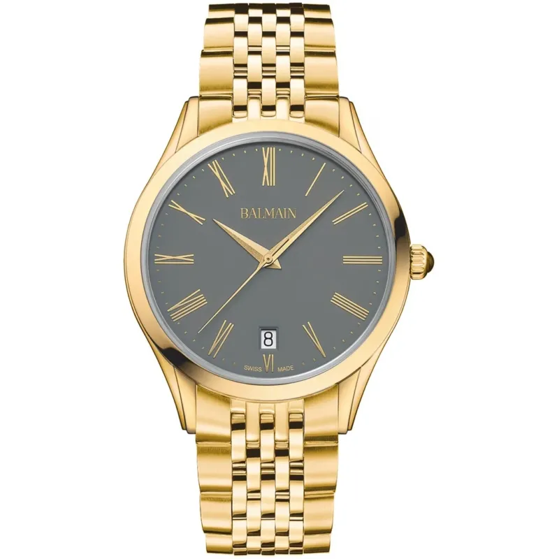 Balmain Classic R Gent 41mm Grau Gold – B4100.31.61