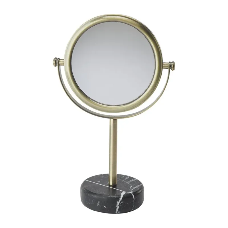 Bronze and Stone Black Marble Mirror Nero - |VESIMI Design| Luxury and Rustic bathrooms online
