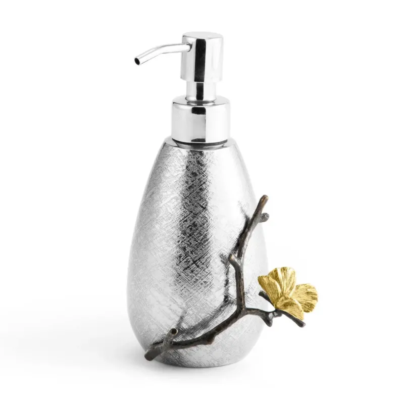 Butterfly Ginkgo Bath Collection - Soap Dispenser by Michael Aram - |VESIMI Design| Luxury Bathrooms and Home Decor