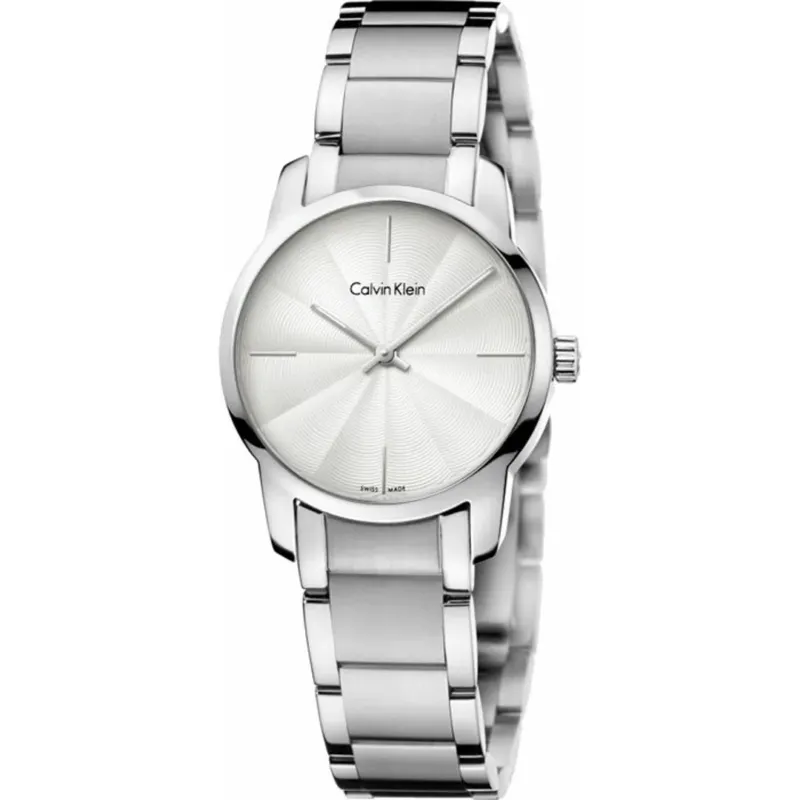 Calvin Klein City Damenuhr in Silber - K2G23146
