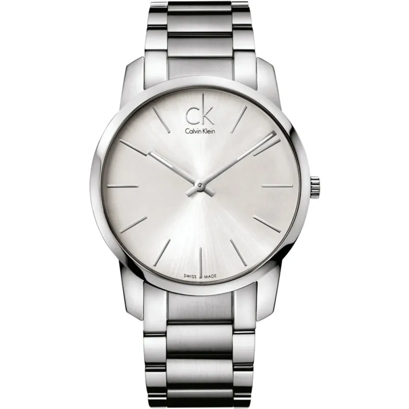 Calvin Klein City Herrenuhr in Silber - K2G21126