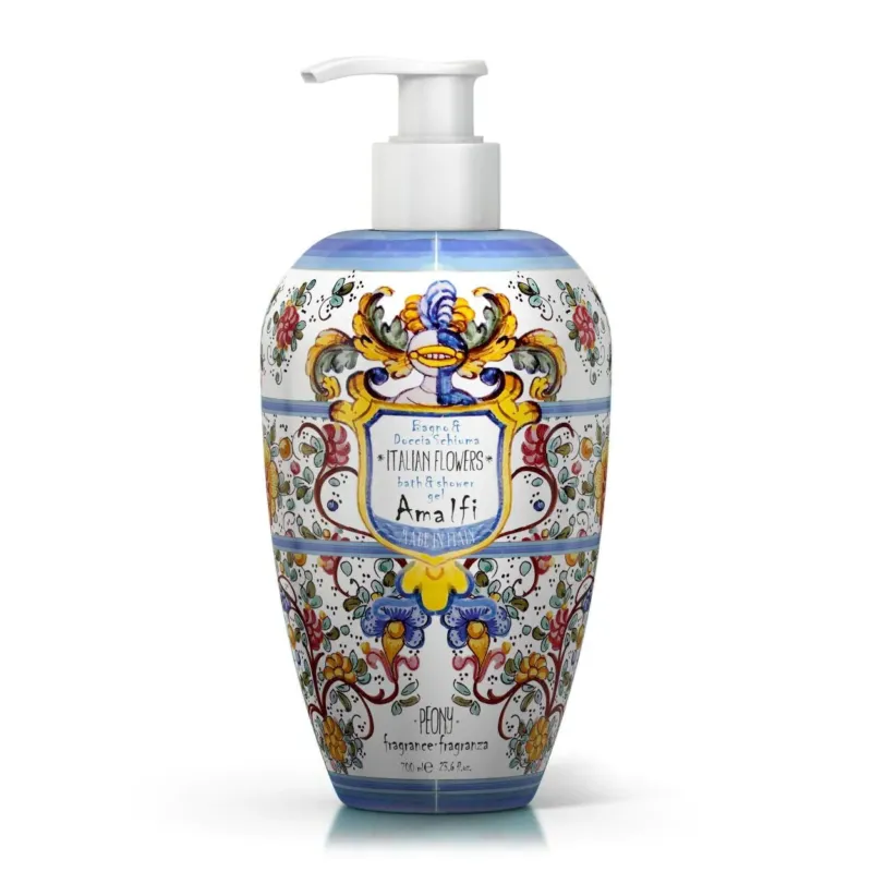 Flower Bath and Shower Gel AMALFI 700 ML - |VESIMI Design| Luxury and Rustic bathrooms online