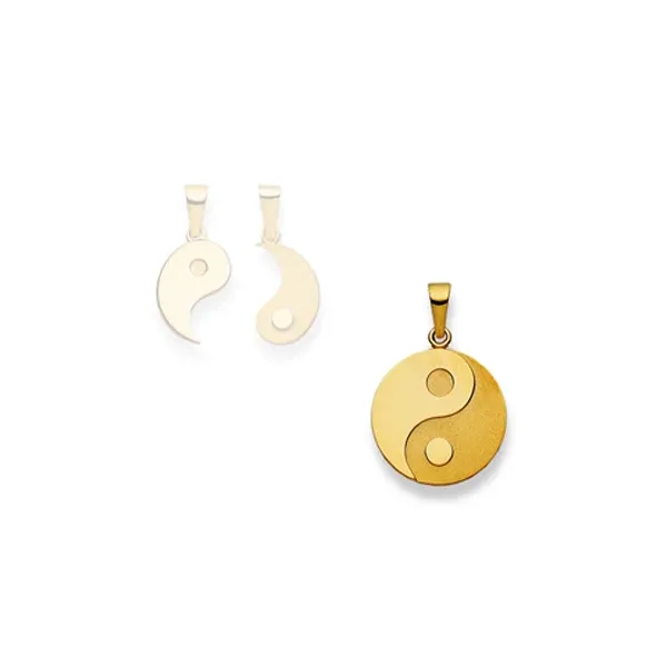 Gold-Anhänger Yin Yang 750 Gelbgold matt/poliert – 1156.07446/0001