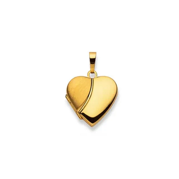 Gold-Classics Herz-Medaillon 750 Gelbgold 20 mm matt/poliert - 1189.02329/0001