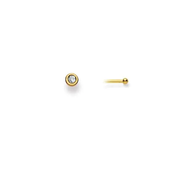 Gold-Classics Nasenstecker 750 Gelbgold mit Brillant 0.04 ct H SI - 1187.01010/0001