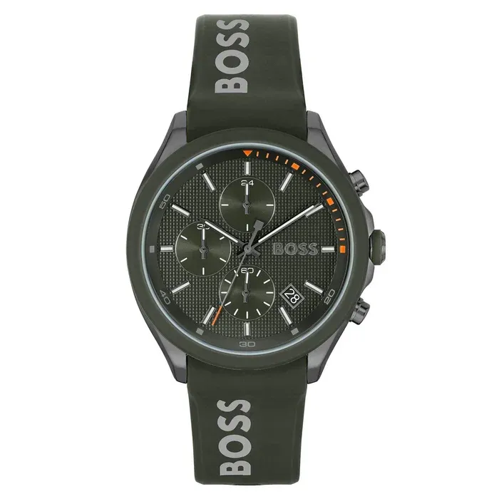 Hugo Boss Velocity Chronograph 44mm Herrenuhr in Grün, Schwarz - HB1514060
