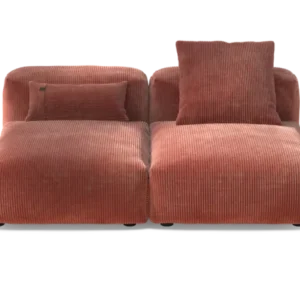 vetsak | Sofa Set 01 Medium - Cord Velour - Brick | Modular Sofa | 2.5 Seater