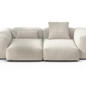 vetsak | Sofa Set 02 Medium - Nub - Creme | Modular Sofa | 2.5 Seater | Big Sofa