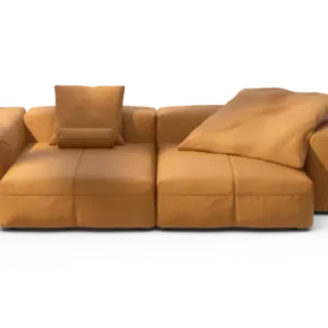 vetsak | Sofa Set 02 XLarge - Leather - Brown | Modular Sofa | 3.5 Seater | Big Sofa
